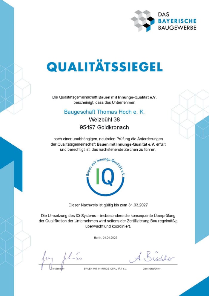 Wir bauen mit IQ