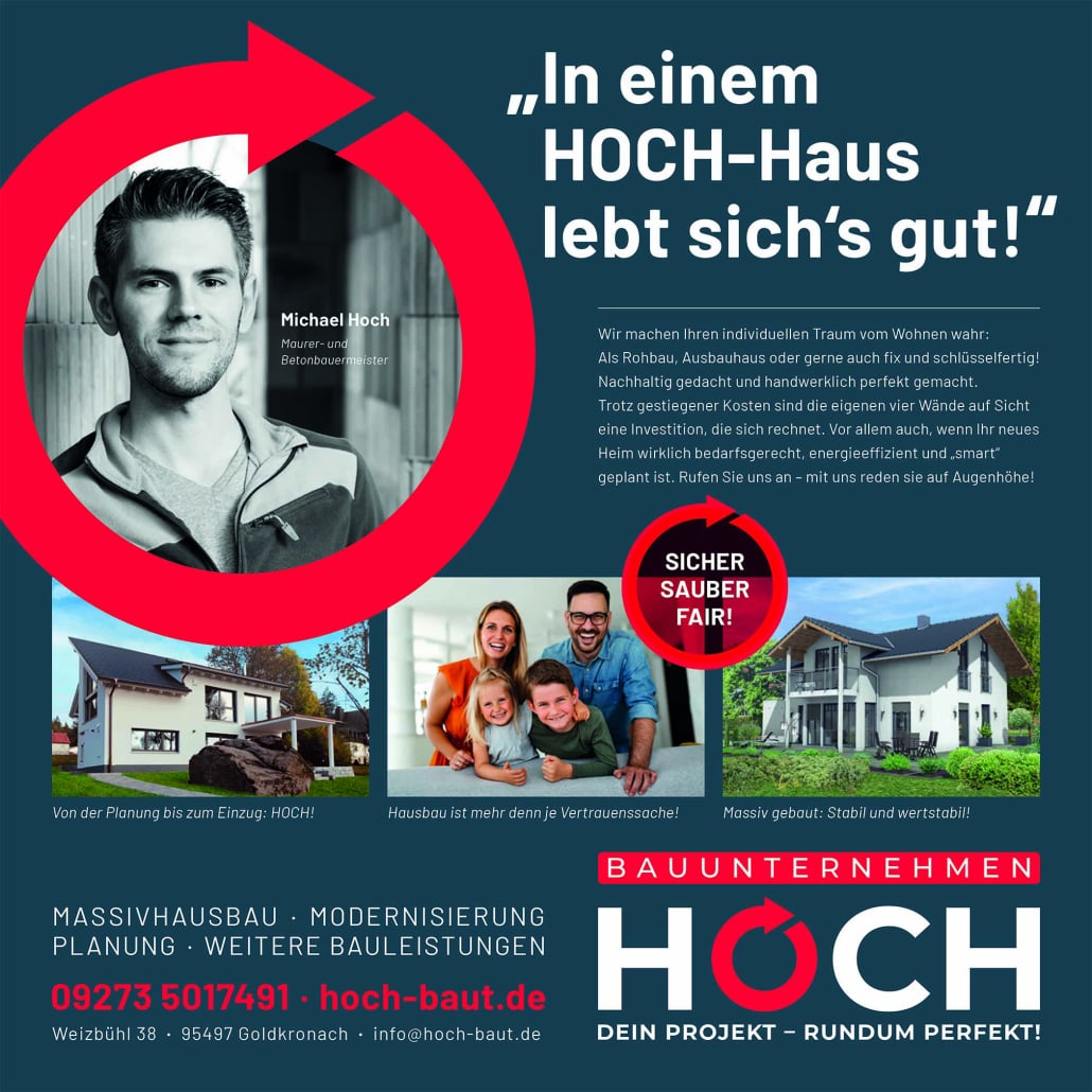 Massivhausbau mit Bauunternehmen Hoch